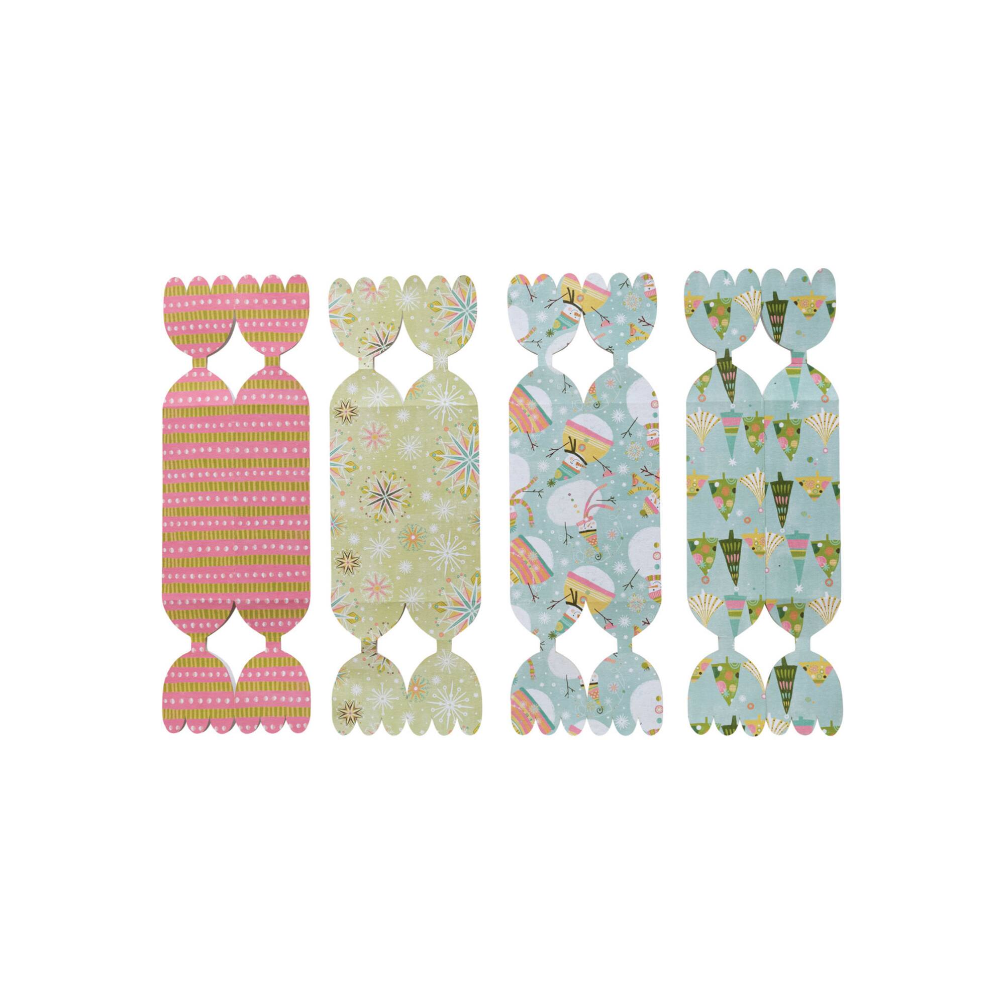 Hello Honey® Candy-Shaped Gift Box Set with Christmas Pattern & Ribbon Ties